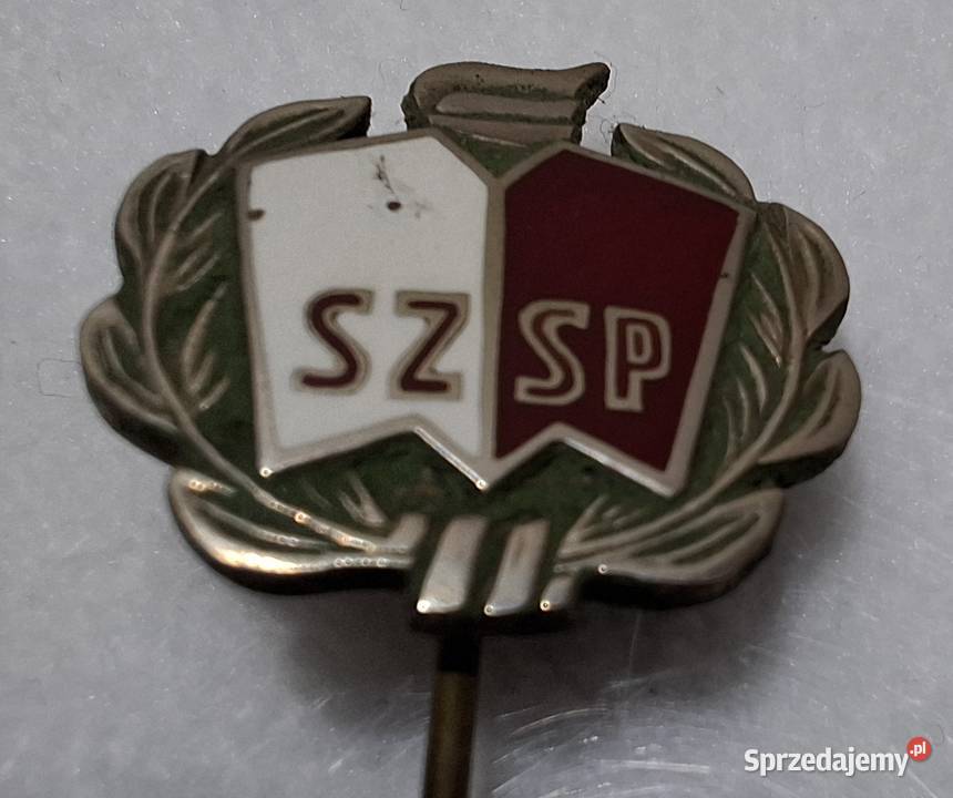 Odznaka przypinka SZ SP 18x49mm Kolekcje śląskie Czeladź