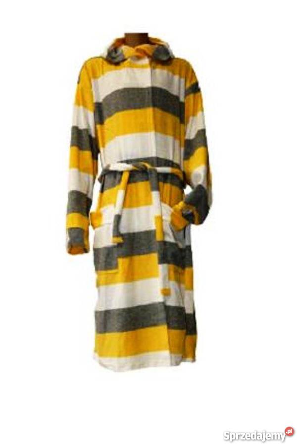 Szlafrok z kapturem wiązane dzianina frote Warszawa