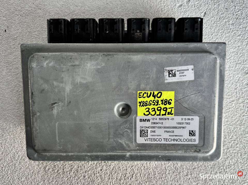 NOWY ECU KOMPUTER STEROWNIK SILNIKA 5B5D976 BMW