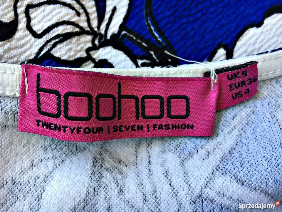 boohoo sukienka tunika kwiaty luźny fason hit 36 Choszczno