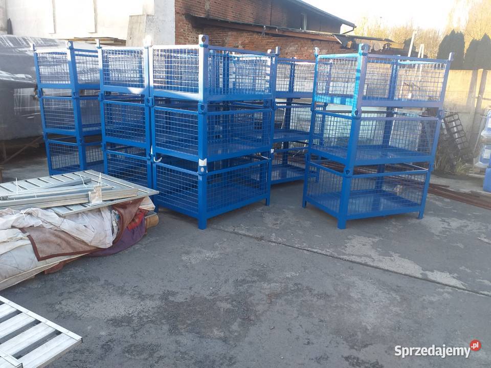 Pojemnik metalowy paleta metalowa paleta koszowa śląskie Bełk