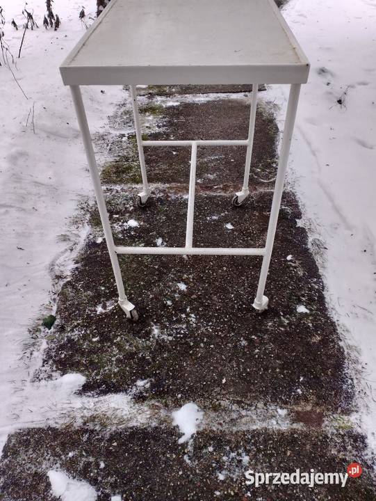 Stolik metalowy na kółkach vintage Sokołów Podlaski