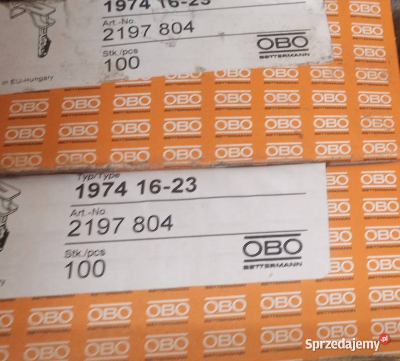 Uchwy do mocowania przewodów OBO2197804 Warszawa sprzedam