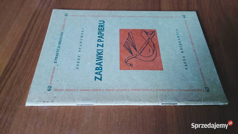 Zabawki z papieru Józef Stawowski 1949 miękka Gdańsk