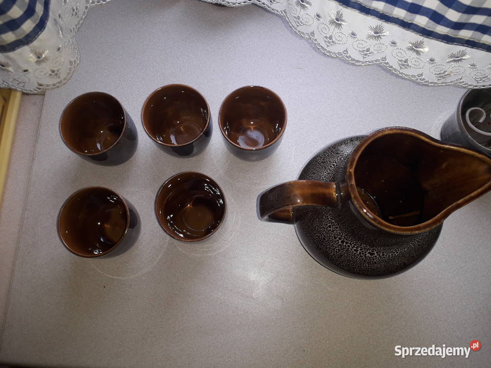 Zestaw ceramiki dzbany i kubki Warszawa