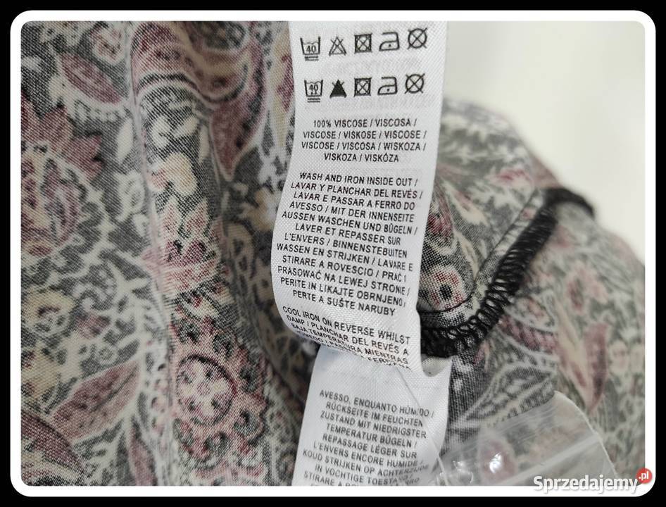 PRIMARK wzorzysta koszula bluzka WISKOZA 42 XL kolorowy Płock sprzedam