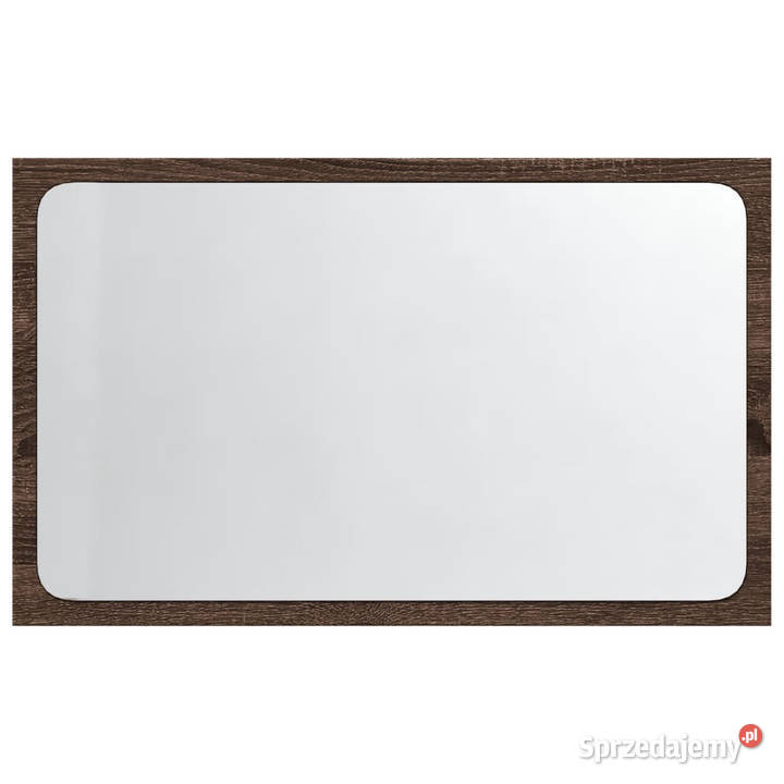 Lustro łazienkowe z LED brązowy dąb 60x85x38 Łazienkowe Warszawa