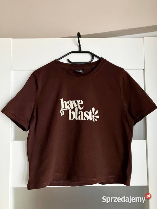 Nowy brązowy tshirt damski krótki 4F czekoladowy podkarpackie Nisko