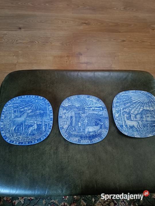 Talerze myśliwskie okolicznościowe szwedzkie Lipno
