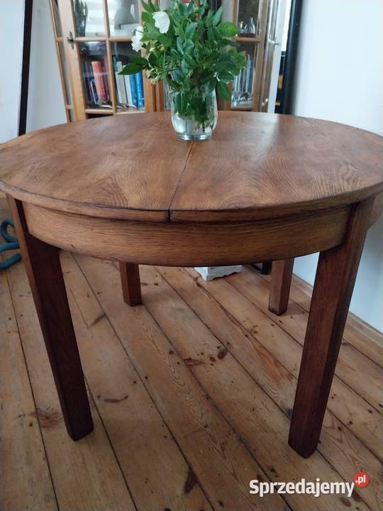 Stół okragly rozkladany retro prl lata 50 te Gdańsk