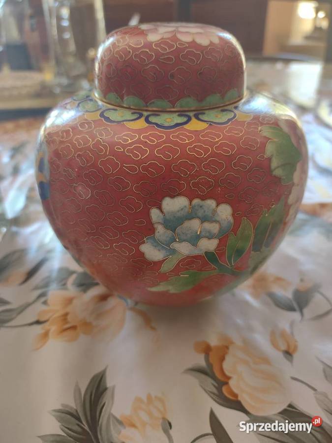 Piękna stara herbatnica pojemnik na imbir Gniezno