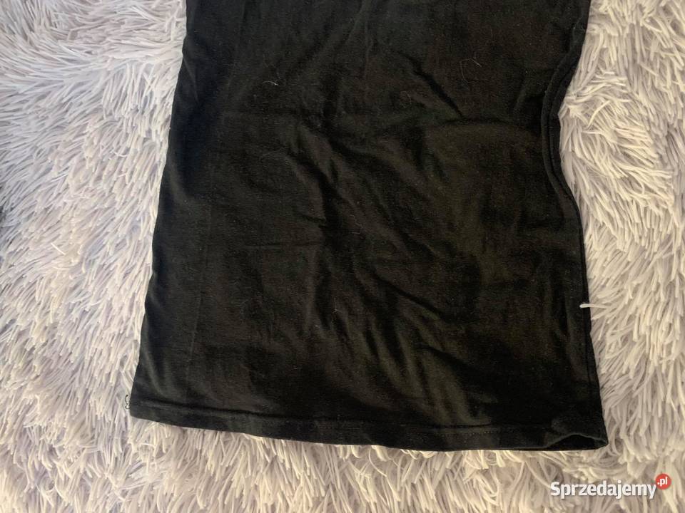 Top koszulka bluzka na szlekach czarna NOWA Jasło