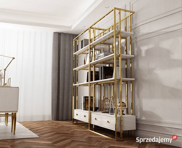 Regał złoty ze stali nierdzewnej Anew White Golkowice sprzedam