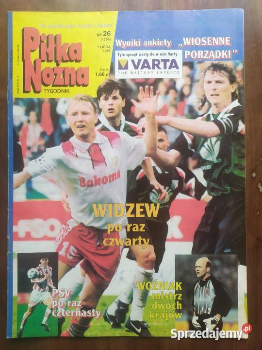 Tygodnik Piłka Nożna rocznik 1997 kompletny Czasopisma Łódź
