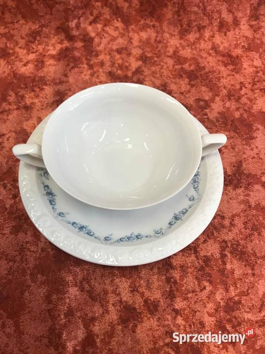Bulionowki Rosenthal Maria Rosenkante Blau 3 Kielce