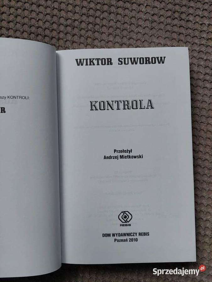 Kontrola Wiktor Suworow Proza i poezja Kraków