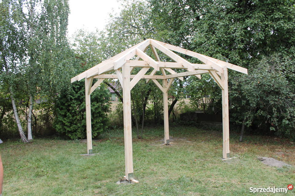 Altana KONSTRUKCJA ALTANY 34x34m Altanka Pergola Łuków