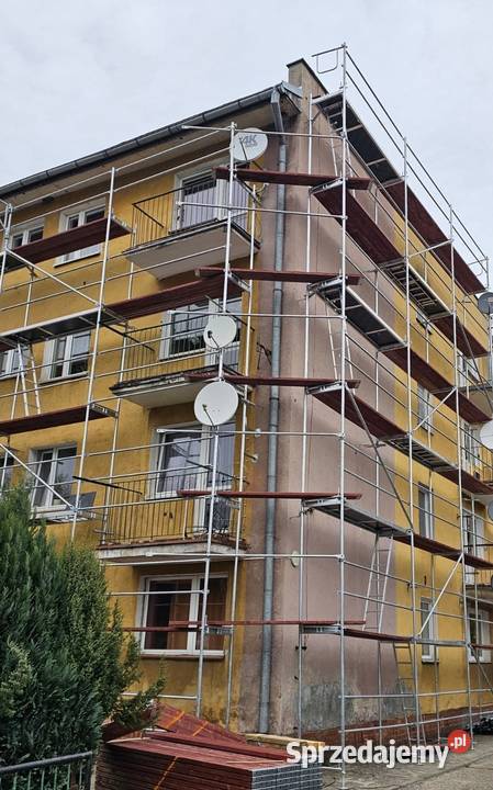 Nowe rusztowanie elewacyjne systemu Plettac 70 dolnośląskie Oleśnica sprzedam