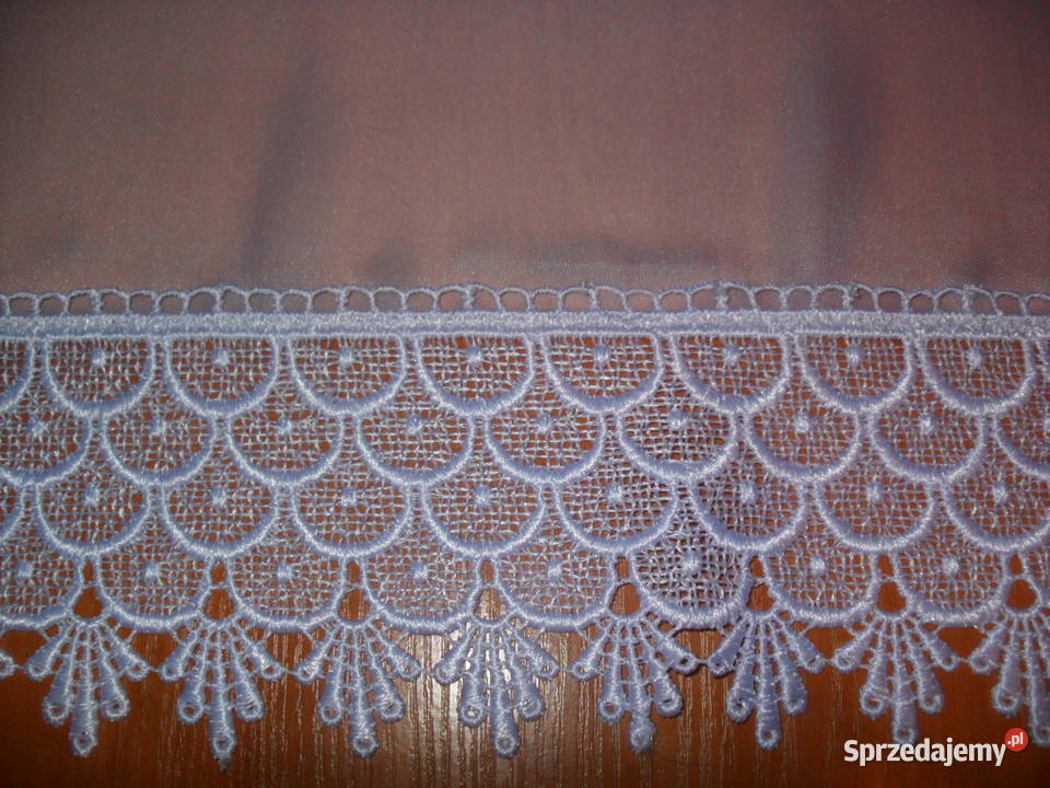 firan gotowa biała woal z gipiurą 210 szeroka Wrocław