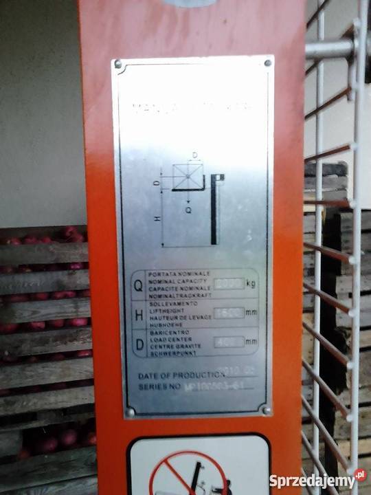 Paleciak masztowy sztaplarka widlak 2000 NOWY Witkowo