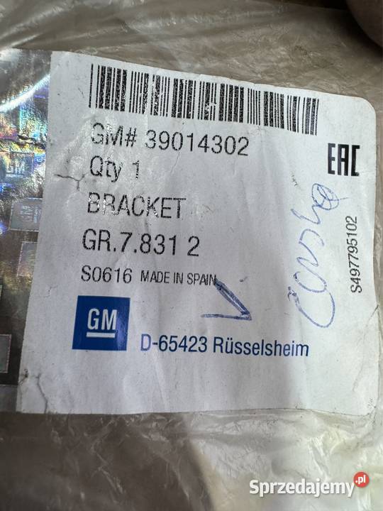 Ślizg mocowanie zderzaka przód lewy LH Opel Części montażowe Motoryzacja