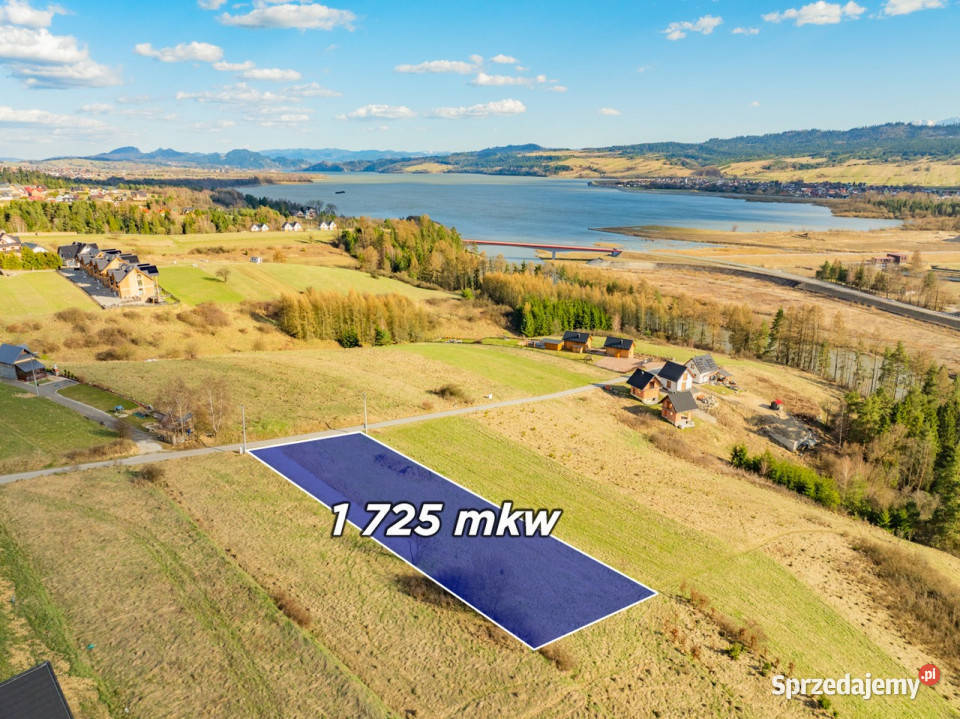 Widokowa działka budowlana Szlembark 1725 m sprzedam