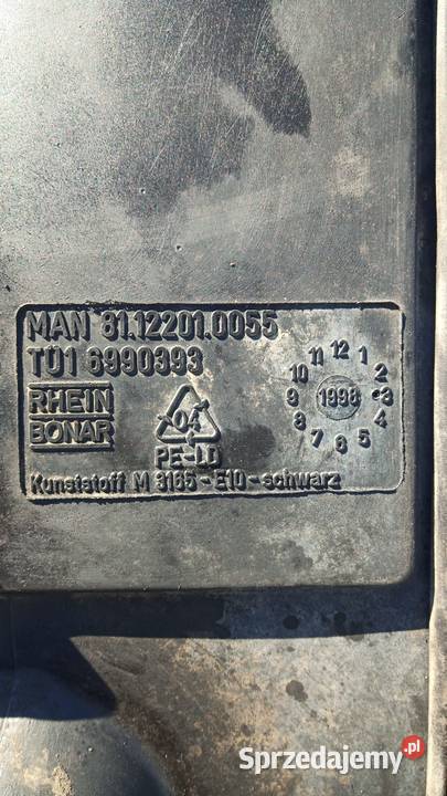 Zbiornik paliwa 100L Plastikowy MAN TGL TGM Rzędowice