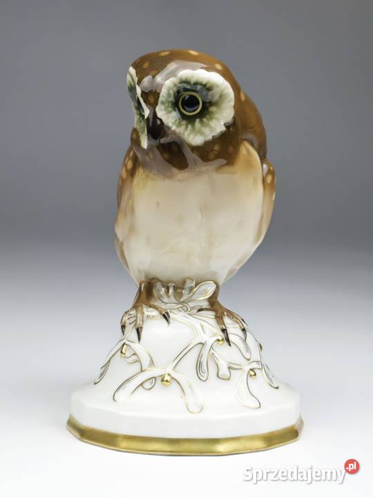 Porcelana Hutschenreuther figura sowy proj Fritz