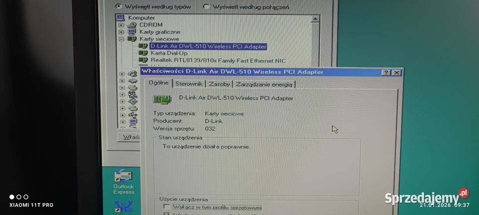 Karta sieciowa WiFi DLink DWL510 Chełmża