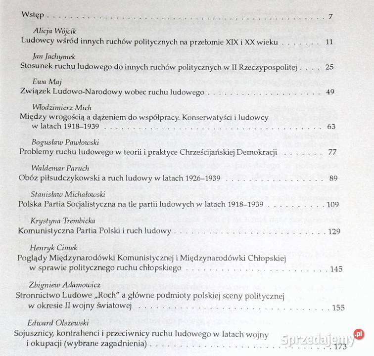 Sojusznicy i przeciwnicy ruchu ludowego 18951995 Rok wydania 1996 Chełm