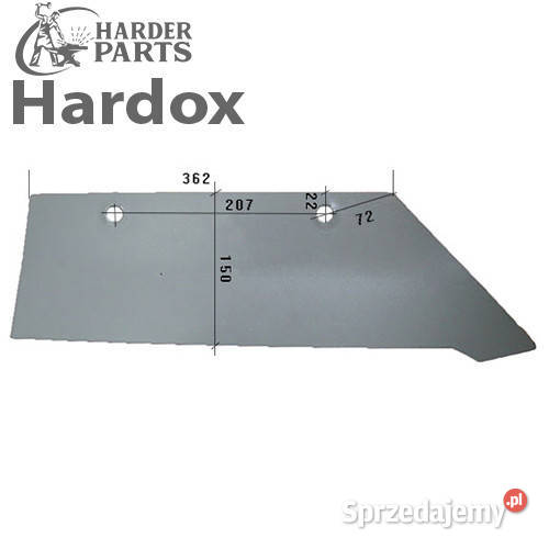 Lemiesz 300hektarów HARDOX 0227P części do pługa Suwałki