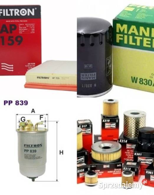 FILTR PALIWA OLEJU POWIETRZA FILTRON AP159 VW Akcesoria samochodowe