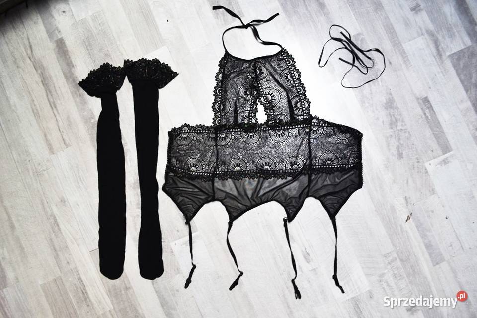 Komplet bielizna erotyczna koronkowa pończochy mazowieckie Płock sprzedam