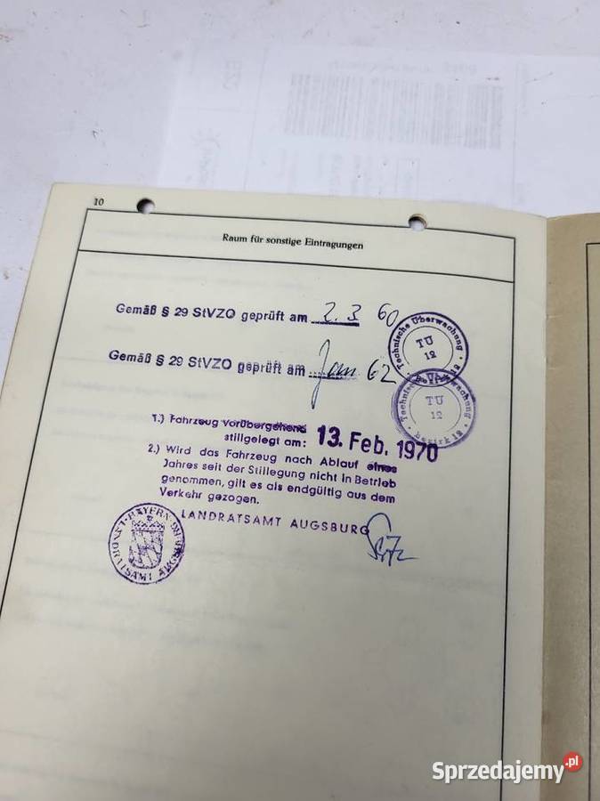 papiery brif hanomag r112 1958r Oświetlenie śląskie Rybnik