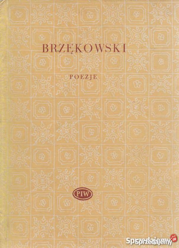POEZJE BRZĘKOWSKI JAN sprzedam
