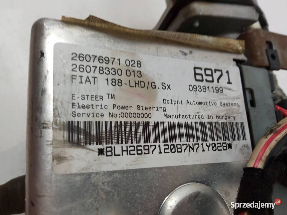 KOLUMNA WSPOMAGANIE ELEKTRYCZNE LIFT FL Kolumny kierownicze