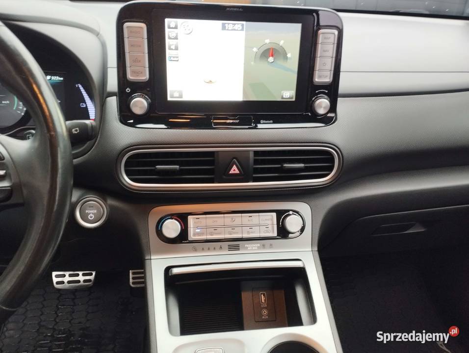 Hyundai Kona Elektryk Premium Serwis ASO FV 23 przyciemniane szyby Kona mazowieckie Warka