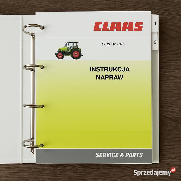 Ciągnik CLAAS AXIOS instrukcja warsztaowa POLSKU Gdańsk