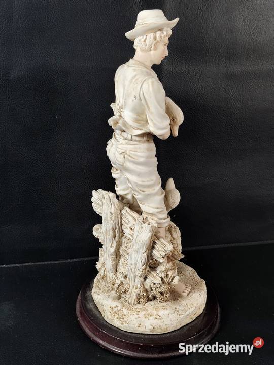 Figura Chłopca Z Gęsiami Włoski Alabaster łódzkie Poddębice