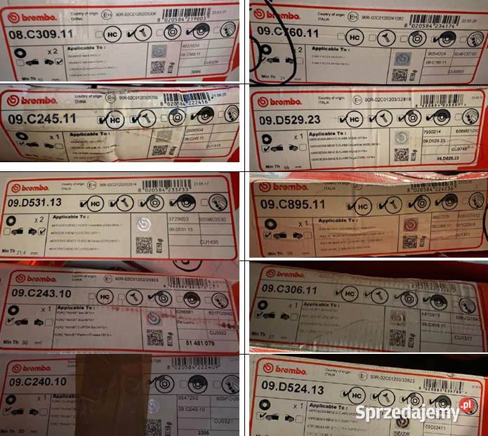Tarcze hamulcowe Brembo mix Audi BMW Ford Sulejów