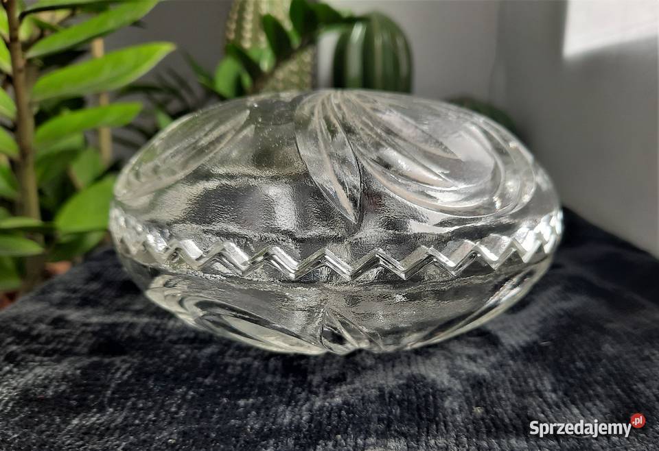 Dwie Szklane Bomboniery Porcelana i szkło Gliwice