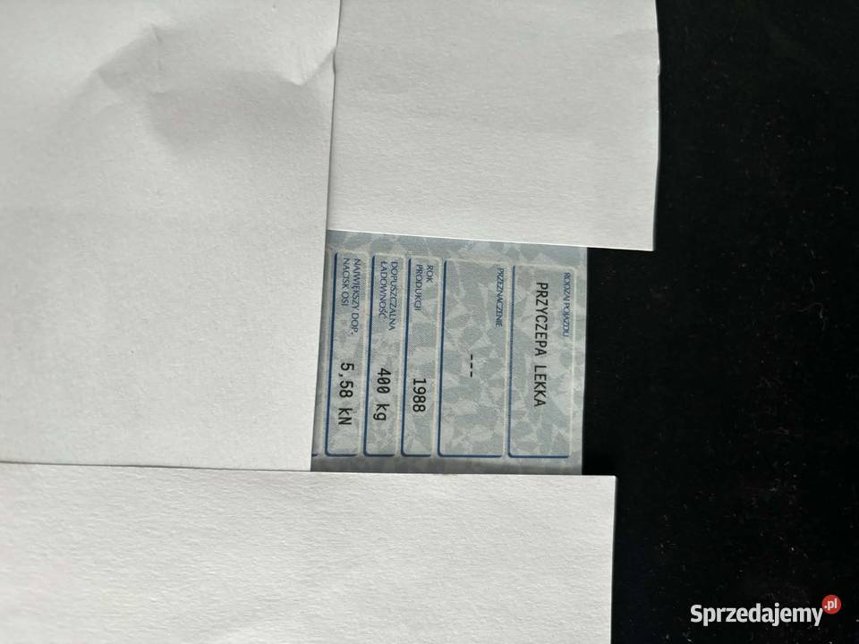 pozostałość przyczepce niewiadów N410b towarowe Andrychów