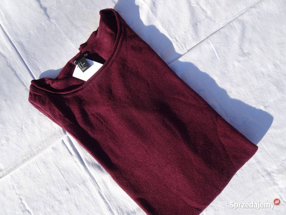 Sukienka HM dzianinowa burgundowa 38 40 Rozmiar 40(L) Nowy Sącz