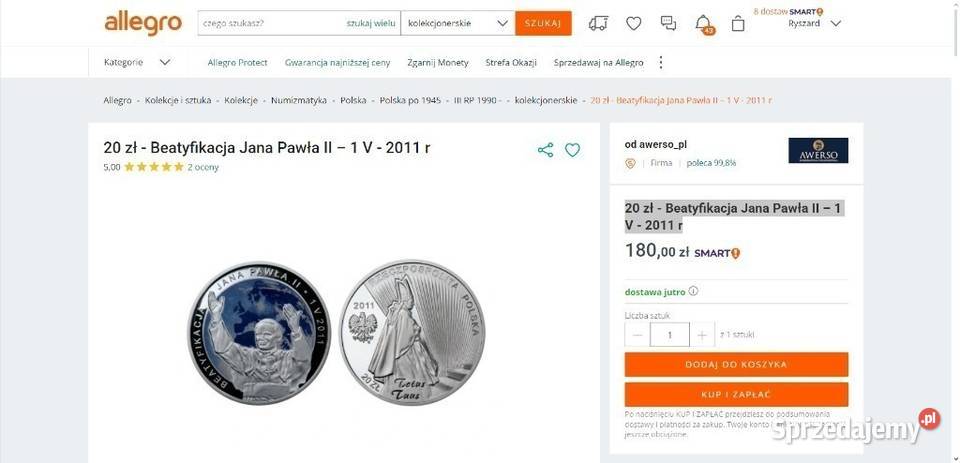 20 Beatyfikacja Jana Pawła II 1 V 2011 rTANIO sprzedam