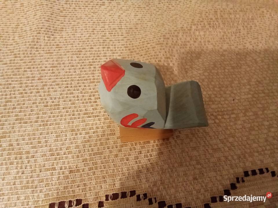 Ptaszek niebieski drewniany sprzedam