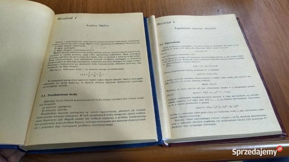 Wstęp do metod numerycznych T 1 2 Josef Stoer sprzedam
