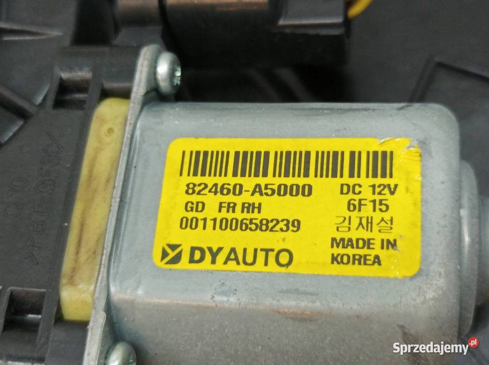 MECHANIZM SZYBY PRAWY PRZÓD 82480A6210 Hyundai