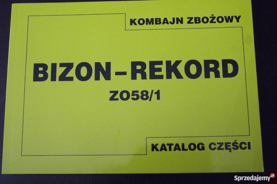 Katalog części zamiennych do kombajnu zbożowego Parczew