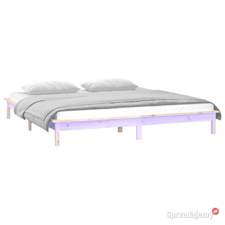 Rama łóżka z LED lite drewno 160x200 WM820616 Warszawa
