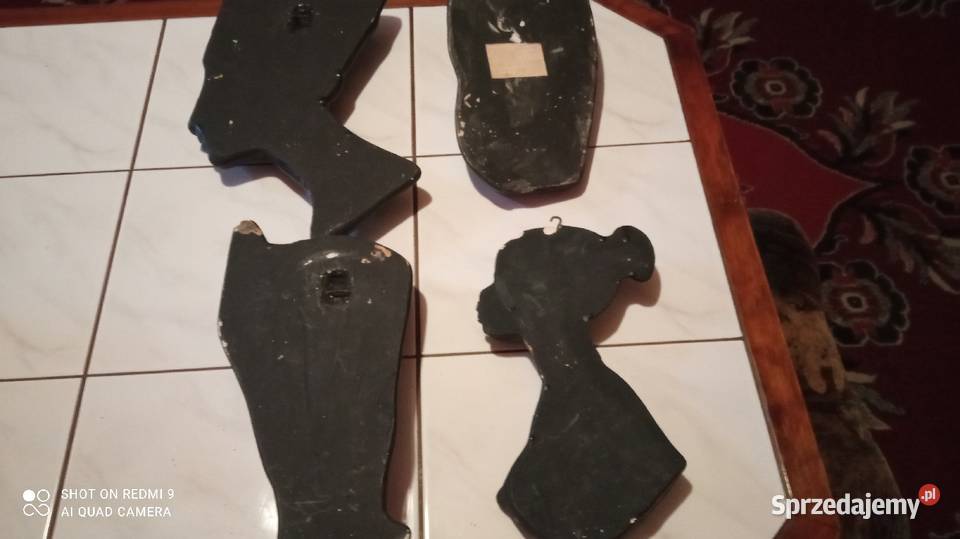 4 figurki gipsowe do zawieszenia na ścianie Wrocław